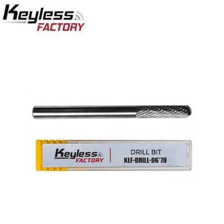 Keyless Factory Solid Carbide Specialized Heavy Duty Drill Bit For Locks & Cylinders - 6mm KLF-DRILL-D6x70
